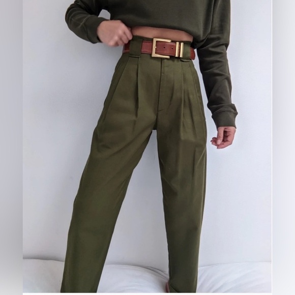 Na Nin Townes Cotton Twill Trouser / Vine - Picture 2 of 11